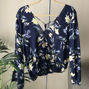Open back, Hawaiian bell sleeve top
